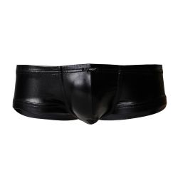 C4M Booty Shorts Black Leatherette - Small